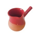 Casa si Gradina - Bucatarie si vesela - Vase pentru gatit - Ibrice - Ibric din lut cu coada colorat, lucrat manual, 250 ml, Ø8.5Xh10 cm, EHA - Negru - Infinity.ro