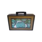 Casa si Gradina - Bucatarie si vesela - Cani si pahare - Cani si cesti - Set cafea turceasca ceramica, pictat manual, 50 ml, EHA - Oranj, 12 - Infinity.ro