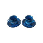 Casa si Gradina - Bucatarie si vesela - Cani si pahare - Cani si cesti - Set cafea turceasca ceramica, pictat manual, 50 ml, EHA - Oranj, 12 - Infinity.ro