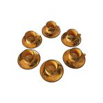 Casa si Gradina - Bucatarie si vesela - Cani si pahare - Cani si cesti - Set cafea turceasca ceramica, pictat manual, 50 ml, EHA - Oranj, 12 - Infinity.ro