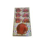 Casa si Gradina - Bucatarie si vesela - Cani si pahare - Cani si cesti - Set cafea turceasca ceramica, pictat manual, 50 ml, EHA - Oranj, 12 - Infinity.ro