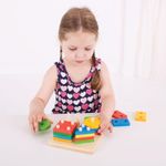 Jucarii, Copii si Bebe - Jucarii si jocuri - Jucarii bebelusi - Jucarii de sortat - Joc de sortare - 4 forme geometrice - Infinity.ro