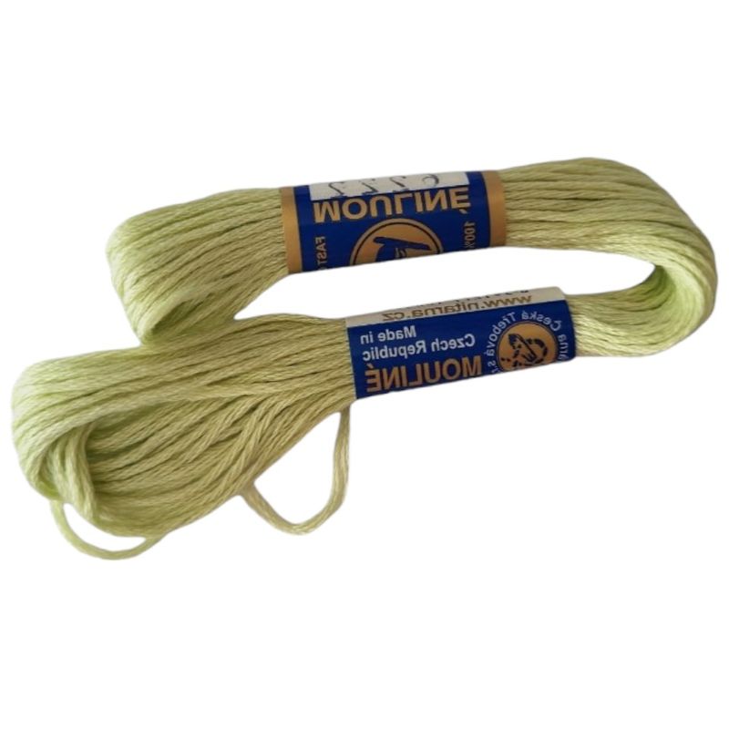 Casa si Gradina - Decoratiuni - DIY - Articole mercerie - Ata bumbac pentru brodat Mouline NITARNA, 8 m, Verde Mellow - Infinity.ro