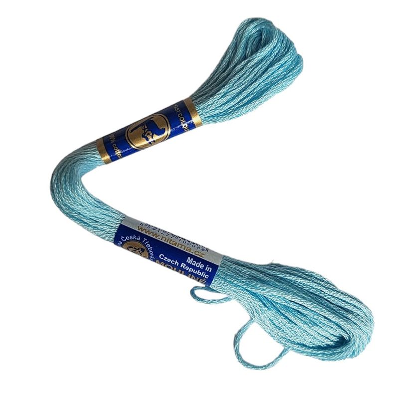 Casa si Gradina - Decoratiuni - DIY - Articole mercerie - Ata bumbac pentru brodat Mouline NITARNA, 8 m, Bleu Ballad - Infinity.ro