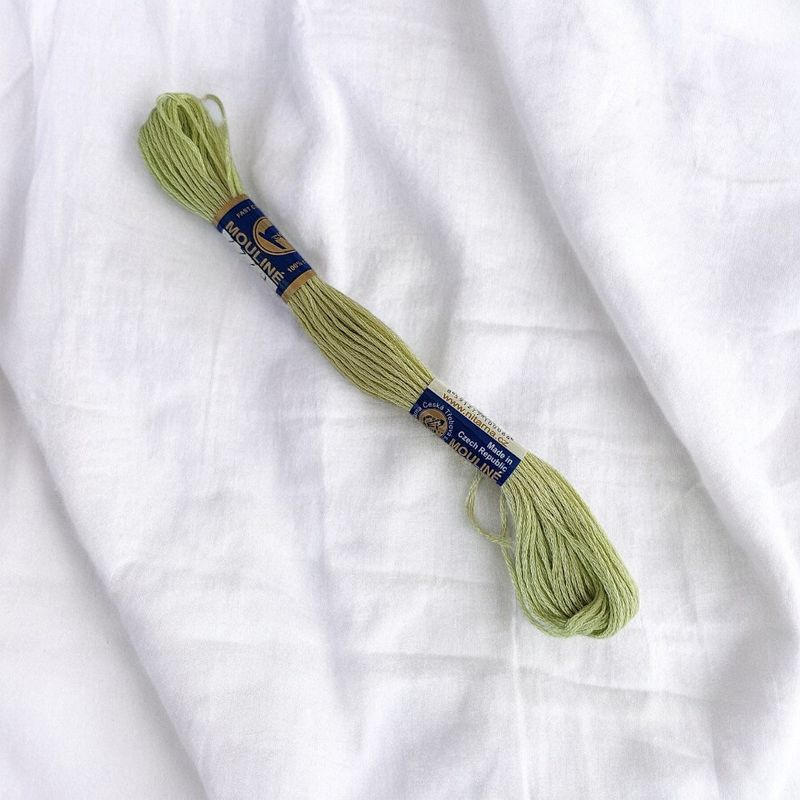 Casa si Gradina - Decoratiuni - DIY - Articole mercerie - Ata bumbac pentru brodat Mouline NITARNA, 8 m, Verde Mellow - Infinity.ro