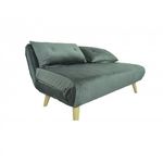 Casa si Gradina - Mobilier - Canapele si coltare - Canapele - Canapea Extensibila, 123 x 77 x 190 cm, catifea, gri inchis - Infinity.ro