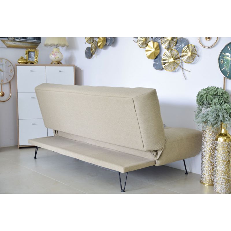 Casa si Gradina - Mobilier - Canapele si coltare - Canapele - Canapea Bombay, 192 x 97 x 90 cm, rabatabila, bej - Infinity.ro