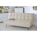 Casa si Gradina - Mobilier - Canapele si coltare - Canapele - Canapea Bombay, 192 x 97 x 90 cm, rabatabila, bej - Infinity.ro