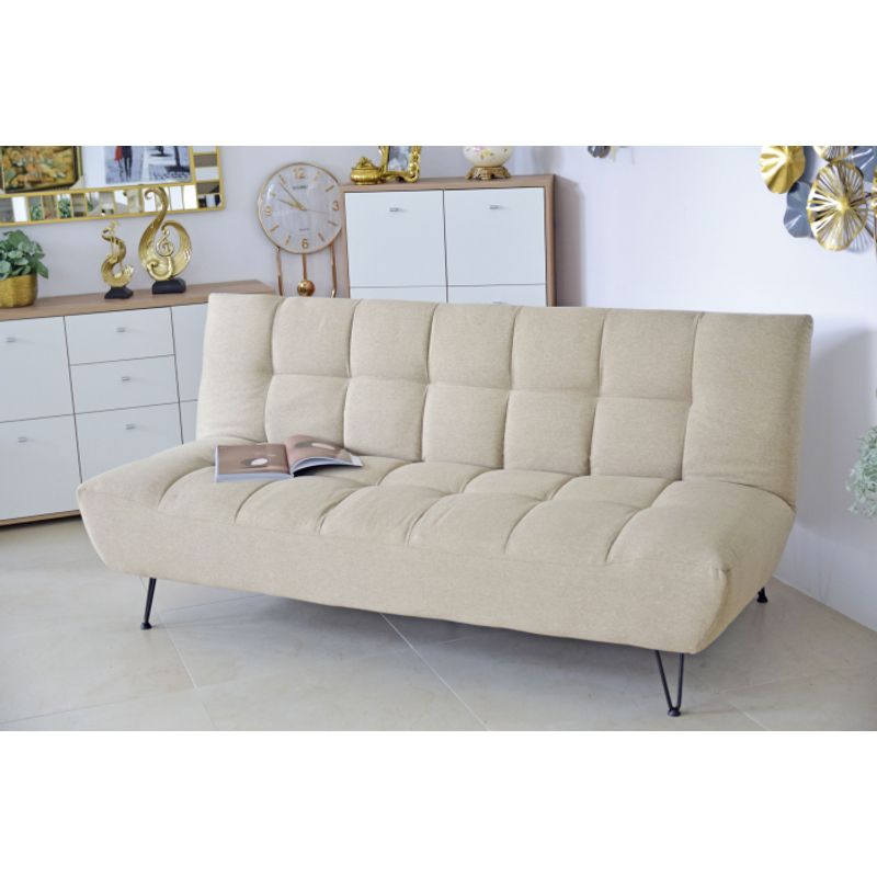 Casa si Gradina - Mobilier - Canapele si coltare - Canapele - Canapea Bombay, 192 x 97 x 90 cm, rabatabila, bej - Infinity.ro