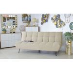 Casa si Gradina - Mobilier - Canapele si coltare - Canapele - Canapea Bombay, 192 x 97 x 90 cm, rabatabila, bej - Infinity.ro