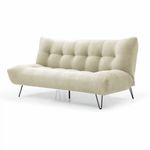 Casa si Gradina - Mobilier - Canapele si coltare - Canapele - Canapea Bombay, 192 x 97 x 90 cm, rabatabila, bej - Infinity.ro