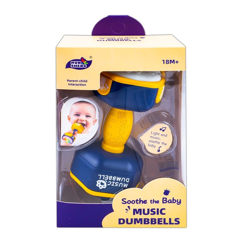 Jucarii, Copii si Bebe - Jucarii si jocuri - Jucarii bebelusi - Jucarii interactive bebelusi - Gantera muzicala, pentru bebelusi - Infinity.ro