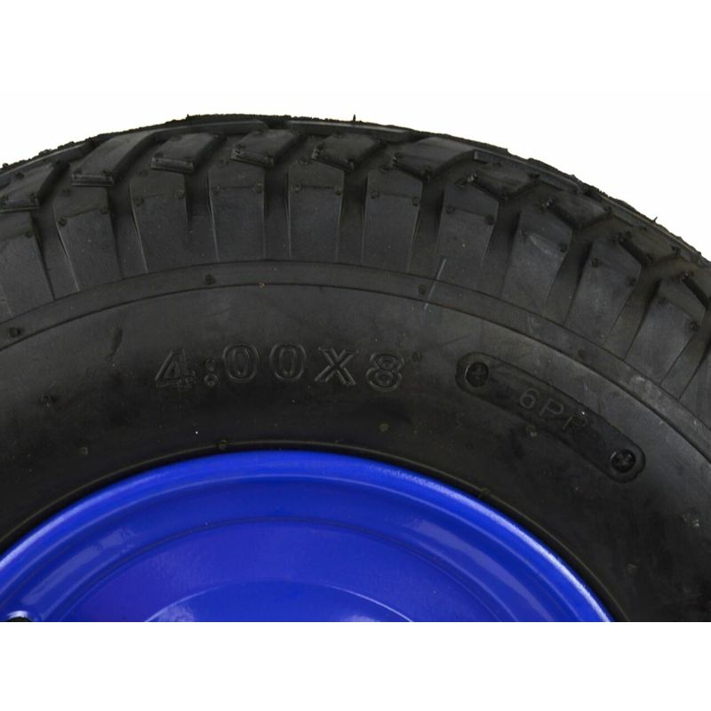 Casa si Gradina - Constructii - Depozitare, transport si protectie - Echipamente pentru transport si ridicat - Roata cauciuc 390mm 4.00-8 6PR cu janta albastra, Geko G71019 - Infinity.ro