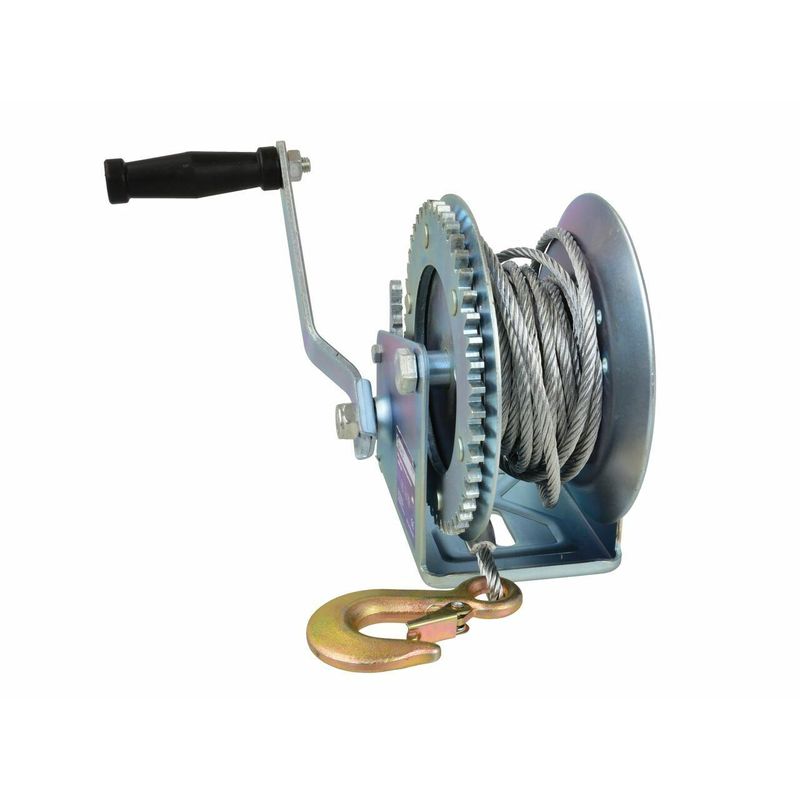 Casa si Gradina - Constructii - Depozitare, transport si protectie - Echipamente pentru transport si ridicat - Troliu orizontal manual 0.85T cu cablu 10m, GEKO G01081 - Infinity.ro