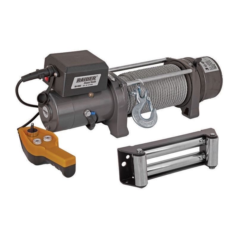 Casa si Gradina/Constructii/Depozitare, transport si protectie/Echipamente pentru transport si ridicat - Troliu electric 12V 3628kg 29m RD-EW07, Raider 121608 - Infinity.ro