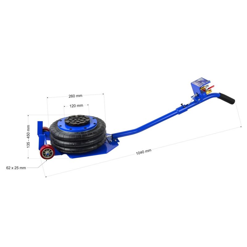 Casa si Gradina - Constructii - Depozitare, transport si protectie - Echipamente pentru transport si ridicat - Cric pneumatic 3T 10bar, GEKO G02062 - Infinity.ro
