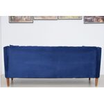 Casa si Gradina - Mobilier - Canapele si coltare - Canapele - Canapea Belle, 208 x 80 x 85 cm, material catifea, albastru - Infinity.ro