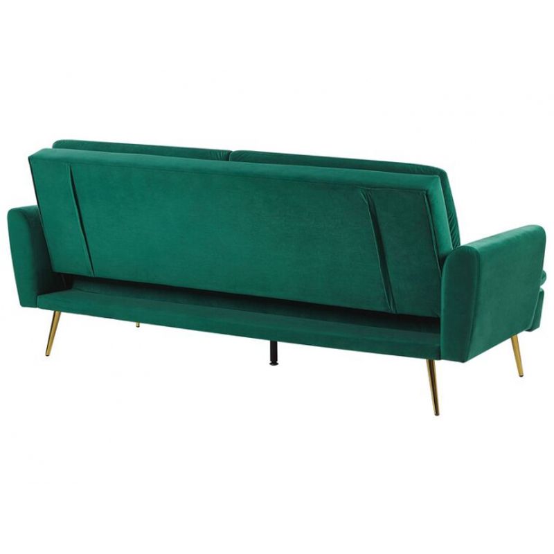 Casa si Gradina - Mobilier - Canapele si coltare - Canapele - Canapea Diva, 210 x 88 x 84 cm, rabatabila stofa, verde - Infinity.ro