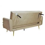 Casa si Gradina - Mobilier - Canapele si coltare - Canapele - Canapea Diva, 210 x 88 x 84 cm, rabatabila, stofa, bej - Infinity.ro