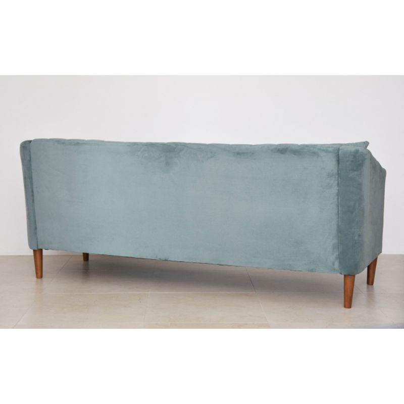 Casa si Gradina - Mobilier - Canapele si coltare - Canapele - Canapea Belle, 208 x 80 x 85 cm, material catifea, turcoaz - Infinity.ro