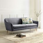Casa si Gradina - Mobilier - Canapele si coltare - Canapele - Canapea Prestige, 194 x 83 x 86 cm, catifea, gri - Infinity.ro