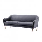 Casa si Gradina - Mobilier - Canapele si coltare - Canapele - Canapea Prestige, 194 x 83 x 86 cm, catifea, gri - Infinity.ro