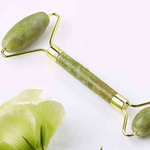 Ingrijire personala si Cosmetice - Sanatate si wellness - Articole wellness - Aparate si dispozitive de masaj - Beauty Set Masaj Facial, Perie pentru curatare si Piatra pentru masaj Alb/Verde ABYZ®™ - Infinity.ro