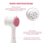 Ingrijire personala si Cosmetice - Sanatate si wellness - Articole wellness - Aparate si dispozitive de masaj - Beauty Set Masaj Facial, Perie pentru curatare si Piatra pentru masaj Alb/Roz ABYZ®™ - Infinity.ro