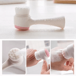 Ingrijire personala si Cosmetice - Sanatate si wellness - Articole wellness - Aparate si dispozitive de masaj - Beauty Set Masaj Facial, Perie pentru curatare si Piatra pentru masaj Alb/Roz ABYZ®™ - Infinity.ro