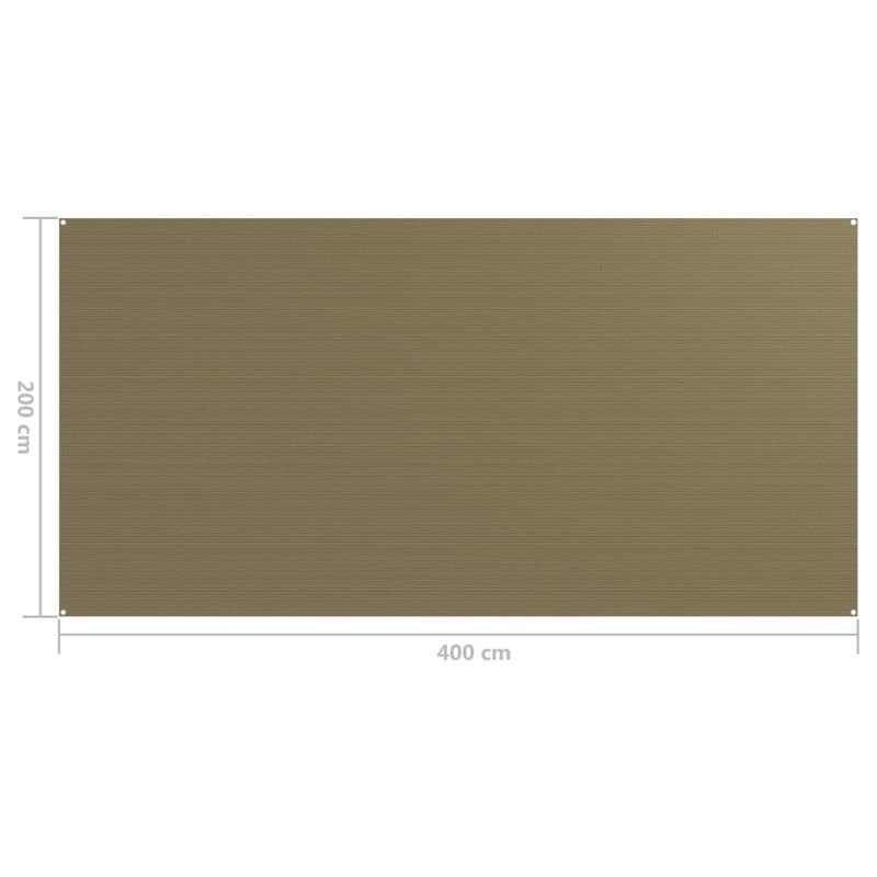 Sport si Outdoor - Camping - Accesorii corturi - Covor pentru cort, gri taupe, 200x400 cm - Infinity.ro