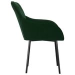 Casa si Gradina - Mobilier - Scaune si fotolii - Scaune - Scaune de bucatarie, 2 buc., verde inchis, catifea - Infinity.ro