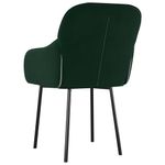Casa si Gradina - Mobilier - Scaune si fotolii - Scaune - Scaune de bucatarie, 2 buc., verde inchis, catifea - Infinity.ro