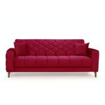 Casa si Gradina - Mobilier - Seturi de mobilier - Seturi living - Set 3+2+1 Melissa, catifea, lada depozitare, 38-103, ciclam - Infinity.ro