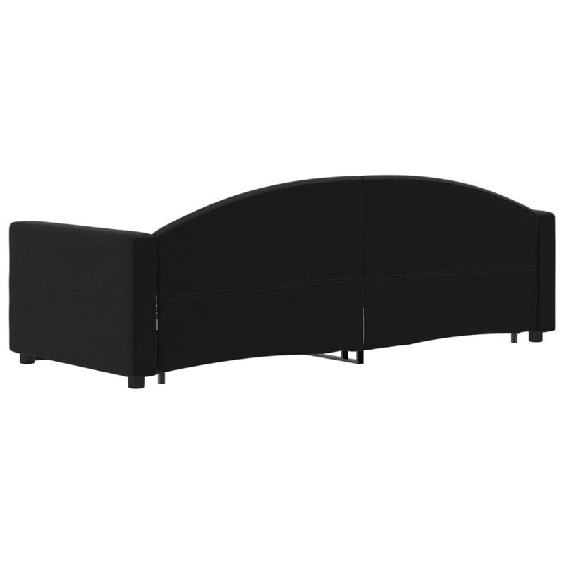 Casa si Gradina - Mobilier - Paturi si accesorii - Paturi - Pat de zi cu extensie, negru, 80x200 cm, catifea - Infinity.ro