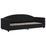 Casa si Gradina - Mobilier - Paturi si accesorii - Paturi - Pat de zi cu extensie, negru, 80x200 cm, catifea - Infinity.ro