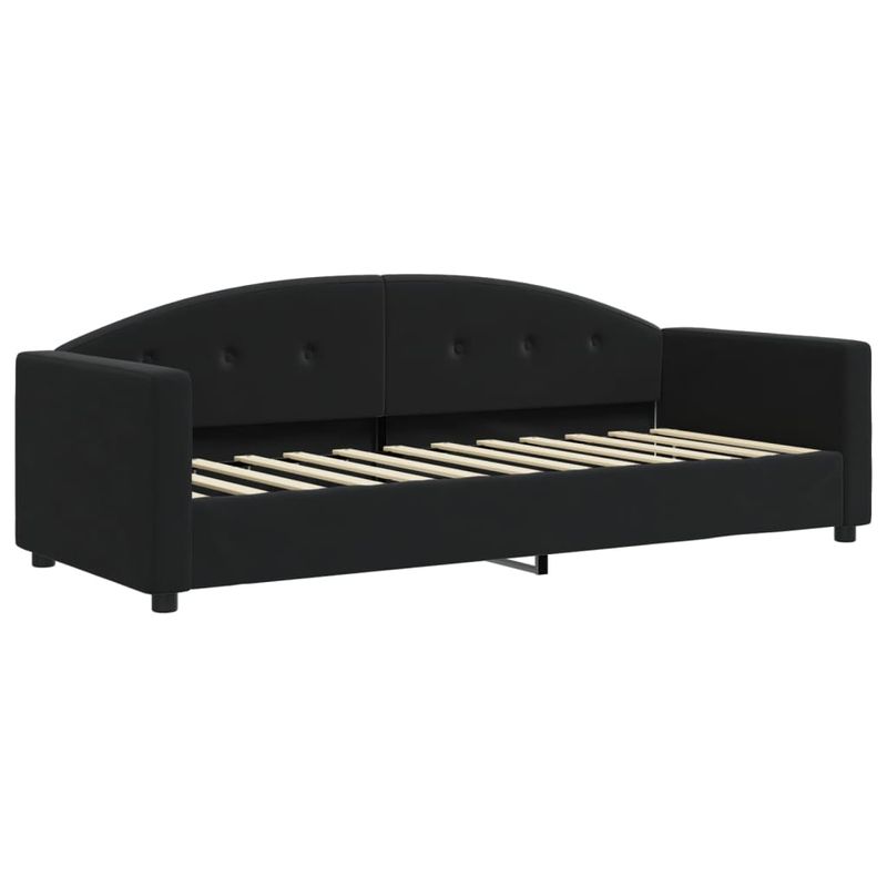 Casa si Gradina - Mobilier - Paturi si accesorii - Paturi - Pat de zi cu extensie, negru, 80x200 cm, catifea - Infinity.ro