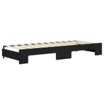 Casa si Gradina - Mobilier - Paturi si accesorii - Paturi - Pat de zi cu extensie, negru, 80x200 cm, catifea - Infinity.ro
