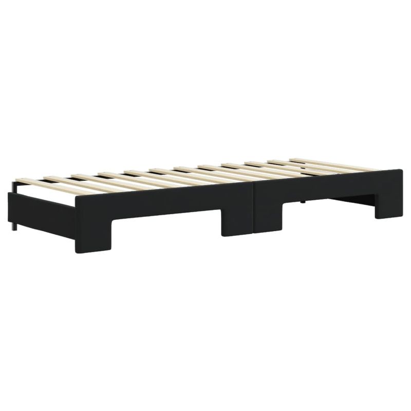 Casa si Gradina - Mobilier - Paturi si accesorii - Paturi - Pat de zi cu extensie, negru, 80x200 cm, catifea - Infinity.ro