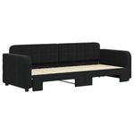 Casa si Gradina - Mobilier - Paturi si accesorii - Paturi - Pat de zi cu extensie, negru, 80x200 cm, catifea - Infinity.ro