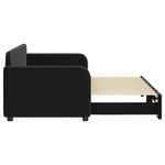 Casa si Gradina - Mobilier - Paturi si accesorii - Paturi - Pat de zi cu extensie, negru, 80x200 cm, catifea - Infinity.ro