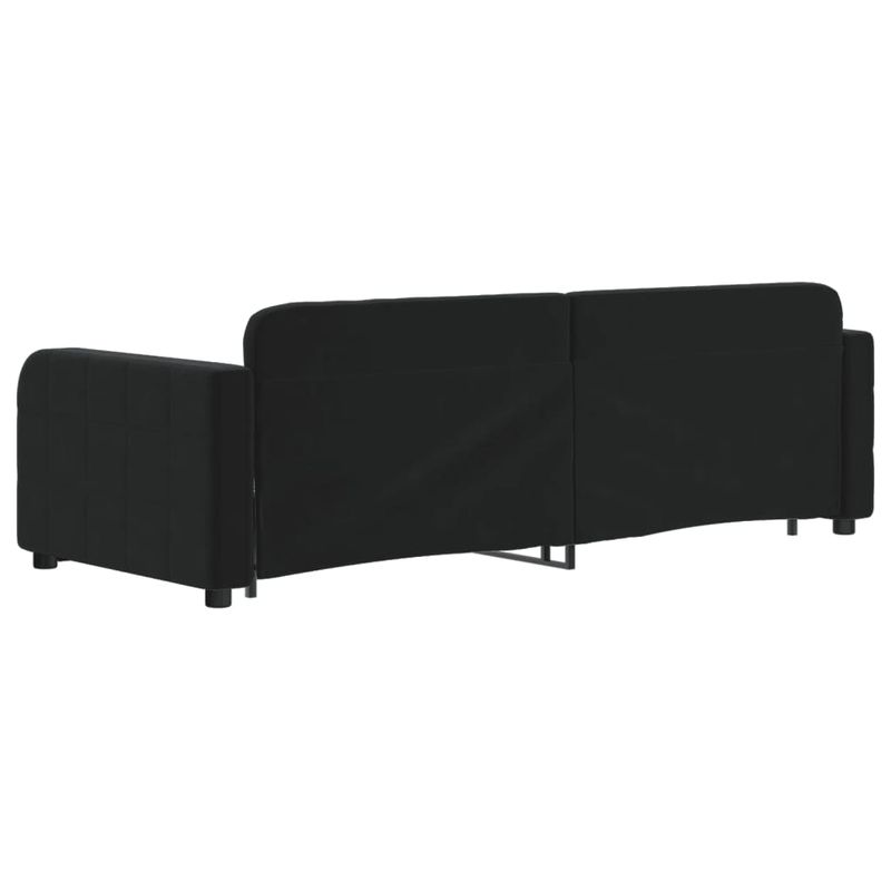 Casa si Gradina - Mobilier - Paturi si accesorii - Paturi - Pat de zi cu extensie, negru, 80x200 cm, catifea - Infinity.ro