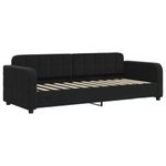 Casa si Gradina - Mobilier - Paturi si accesorii - Paturi - Pat de zi cu extensie, negru, 80x200 cm, catifea - Infinity.ro