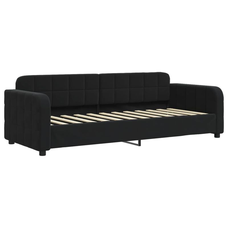 Casa si Gradina - Mobilier - Paturi si accesorii - Paturi - Pat de zi cu extensie, negru, 80x200 cm, catifea - Infinity.ro
