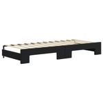 Casa si Gradina - Mobilier - Paturi si accesorii - Paturi - Pat de zi cu extensie, negru, 80x200 cm, catifea - Infinity.ro