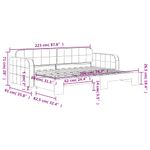 Casa si Gradina - Mobilier - Paturi si accesorii - Paturi - Pat de zi cu extensie, negru, 80x200 cm, catifea - Infinity.ro