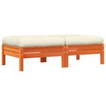 Casa si Gradina - Gradina si terasa - Mobilier exterior - Canapele si fotolii gradina - Taburete de gradina cu perne 2 buc. pin brun lemn pin - Infinity.ro