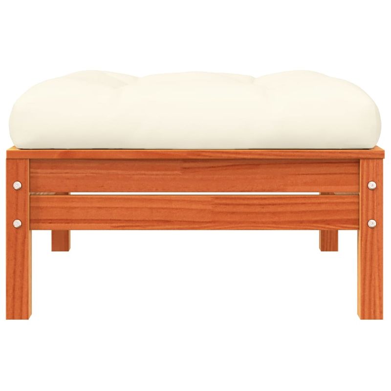 Casa si Gradina - Gradina si terasa - Mobilier exterior - Canapele si fotolii gradina - Taburete de gradina cu perne 2 buc. pin brun lemn pin - Infinity.ro