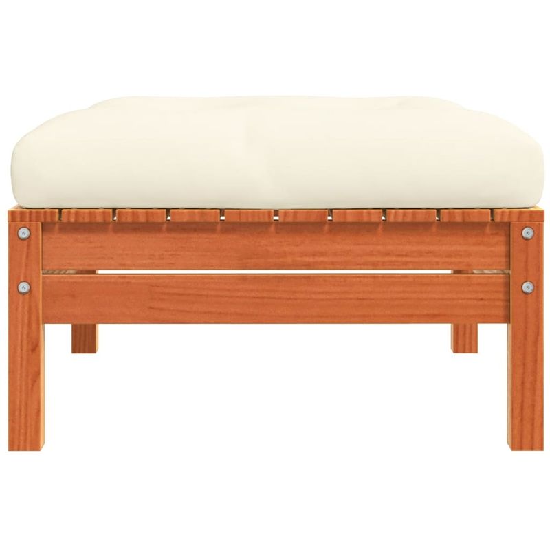 Casa si Gradina - Gradina si terasa - Mobilier exterior - Canapele si fotolii gradina - Taburete de gradina cu perne 2 buc. pin brun lemn pin - Infinity.ro