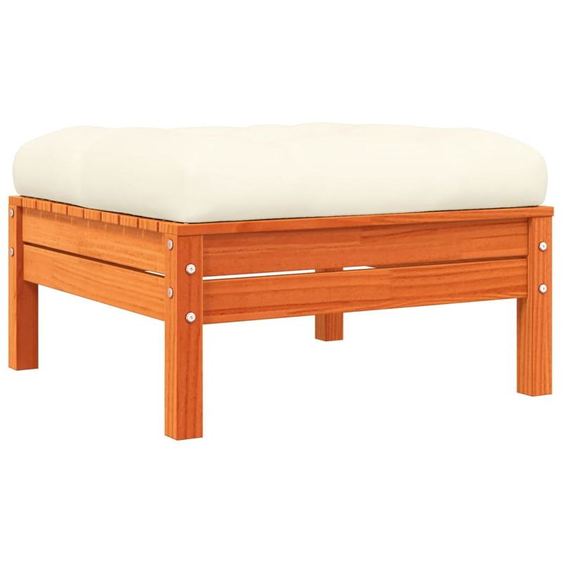 Casa si Gradina - Gradina si terasa - Mobilier exterior - Canapele si fotolii gradina - Taburete de gradina cu perne 2 buc. pin brun lemn pin - Infinity.ro