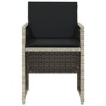 Casa si Gradina - Gradina si terasa - Mobilier exterior - Scaune si sezlonguri gradina - Fotolii de gradina cu perne, 4 buc., gri deschis, poliratan - Infinity.ro